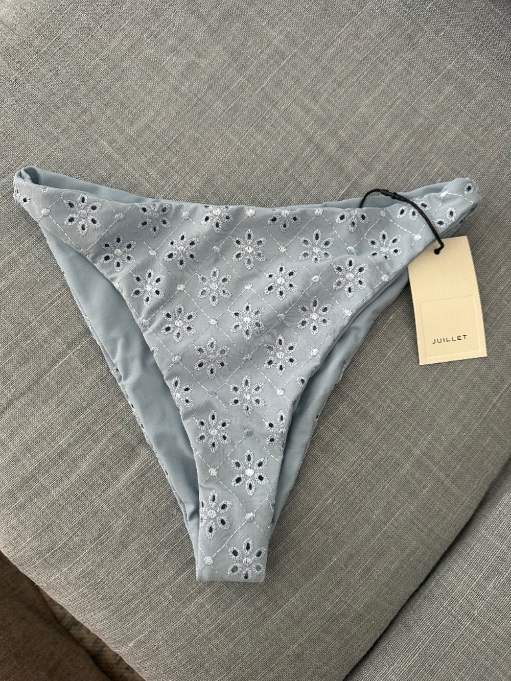 New with tags Juillet Edie Bikini Bottom Ash Eyelet Size Medium